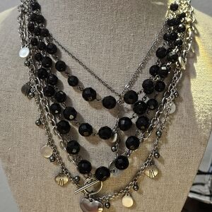 Silvertone Necklace lot